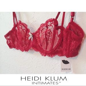 “NEW HEIDI KLUM INTIMATES”  Rust Red Bra
